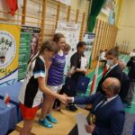 12.11.2021. Suchedniów. Mistrzostwa Polski nauczycieli, pracowników oświaty oraz trenerów i instruktorów w badmintonie / Maciej Makuła / Radio Kielce