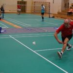 12.11.2021. Suchedniów. Mistrzostwa Polski nauczycieli, pracowników oświaty oraz trenerów i instruktorów w badmintonie / Maciej Makuła / Radio Kielce