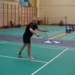 12.11.2021. Suchedniów. Mistrzostwa Polski nauczycieli, pracowników oświaty oraz trenerów i instruktorów w badmintonie / Maciej Makuła / Radio Kielce