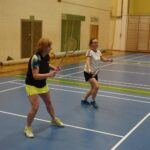 12.11.2021. Suchedniów. Mistrzostwa Polski nauczycieli, pracowników oświaty oraz trenerów i instruktorów w badmintonie / Maciej Makuła / Radio Kielce