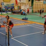 12.11.2021. Suchedniów. Mistrzostwa Polski nauczycieli, pracowników oświaty oraz trenerów i instruktorów w badmintonie / Maciej Makuła / Radio Kielce