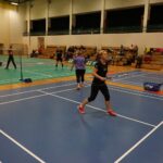 12.11.2021. Suchedniów. Mistrzostwa Polski nauczycieli, pracowników oświaty oraz trenerów i instruktorów w badmintonie / Maciej Makuła / Radio Kielce