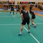 12.11.2021. Suchedniów. Mistrzostwa Polski nauczycieli, pracowników oświaty oraz trenerów i instruktorów w badmintonie / Maciej Makuła / Radio Kielce