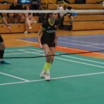 12.11.2021. Suchedniów. Mistrzostwa Polski nauczycieli, pracowników oświaty oraz trenerów i instruktorów w badmintonie / Maciej Makuła / Radio Kielce