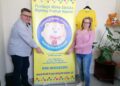 28.02.2021. Jędrzejów. Na zdjęciu: Dariusz Lisowski - prezes Fundacji Miśka Zdziśka i Eliza Frys / Marta Gajda / Radio Kielce