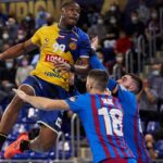 18.11.2021. Barcelona. Mecz FC Barcelona – Łomża Vive Kielce / Alejandro Garcia / PAP/EPA