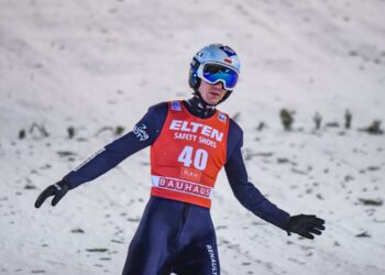 27.11.2021. Finlandia, Ruka. Konkurs Pucharu Świata w skokach narciarskich. Na zdjęciu: Kamil Stoch / KIMMO BRANDT / PAP/EPA