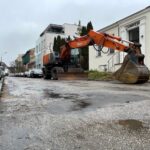 29.11.2021. Kielce. Ulica Słowackiego. Remont / Wiktor Taszłow / Radio Kielce