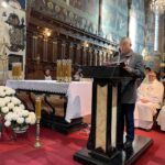 11.11.2021. Sandomierz. Msza święta w intencji ojczyzny w bazylice katedralnej. Na zdjęciu: Ryszard Nagórny - członek zarządu powiatu sandomierskiego / Grażyna Szlęzak-Wójcik / Radio Kielce