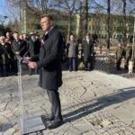 11.11.2021. Sandomierz. Obchody 103. rocznicy odzyskania przez Polskę niepodległości. Na zdjęciu: burmistrz Marcin Marzec / Grażyna Szlęzak-Wójcik / Radio Kielce