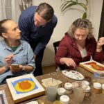 17.11.2021. Sandomierz. Warsztaty pisania ikon / Grażyna Szlęzak-Wójcik / Radio Kielce