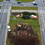 18.11.2021. Kielce. Budowa zawrotki na ul. Bohaterów Warszawy / Jarosław Kubalski / Radio Kielce