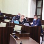 04.11.2021. Kielce. Sesja rady miasta. Na zdjęciu: radni Katarzyna Suchański, Kamil Suchański / Jarosław Kubalski / Radio Kielce