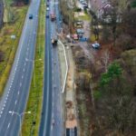 23.11.2021. Kielce. Budowa ścieżki rowerowej na ulicy Krakowskiej / Jarosław Kubalski / Radio Kielce