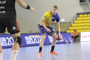 27.11.2021. Kielce. Mecz PGNiG Superligi: Łomża Vive Kielce - MKS Zagłębie Lubin / Wiktor Taszlow / Radio Kielce