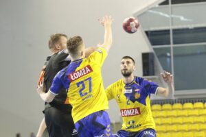 27.11.2021. Kielce. Mecz PGNiG Superligi: Łomża Vive Kielce - MKS Zagłębie Lubin / Wiktor Taszlow / Radio Kielce