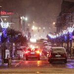 30.11.2021. Kielce. Przygotowania świątecznych iluminacji i atrakcji / Wiktor Taszłow / Radio Kielce