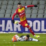 30.11.2021. Kielce. Mecz 1/8 finału Fortuna Pucharu Polski: Korona Kielce - Górnik Łęczna / Wiktor Taszlow / Radio Kielce