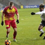 30.11.2021. Kielce. Mecz 1/8 finału Fortuna Pucharu Polski: Korona Kielce - Górnik Łęczna / Wiktor Taszlow / Radio Kielce