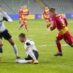 30.11.2021. Kielce. Mecz 1/8 finału Fortuna Pucharu Polski: Korona Kielce - Górnik Łęczna / Wiktor Taszlow / Radio Kielce