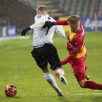 30.11.2021. Kielce. Mecz 1/8 finału Fortuna Pucharu Polski: Korona Kielce - Górnik Łęczna / Wiktor Taszlow / Radio Kielce