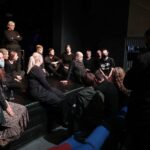 03.10.2021. Kielce. Teatr Lalki i Aktora "Kubuś". Konferencja przed spektaklem "Arka czasu" / Wiktor Taszłow / Radio Kielce