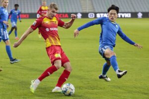 03.11.2021. Kielce. Mecz 1/16 finału Pucharu Polski: Korona Kielce - Stomil Olsztyn / Wiktor Taszłow / Radio Kielce