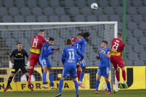 03.11.2021. Kielce. Mecz 1/16 finału Pucharu Polski: Korona Kielce - Stomil Olsztyn / Wiktor Taszłow / Radio Kielce