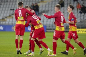 03.11.2021. Kielce. Mecz 1/16 finału Pucharu Polski: Korona Kielce - Stomil Olsztyn / Wiktor Taszłow / Radio Kielce