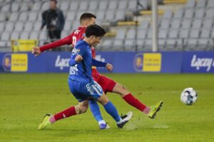 03.11.2021. Kielce. Mecz 1/16 finału Pucharu Polski: Korona Kielce - Stomil Olsztyn / Wiktor Taszłow / Radio Kielce