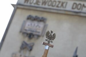 05.11.2021. Kielce. Szkolenie pocztów sztandarowych kieleckich szkół podstawowych / Wiktor Taszłow / Radio Kielce