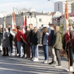 05.11.2021. Kielce. Szkolenie pocztów sztandarowych kieleckich szkół podstawowych / Wiktor Taszłow / Radio Kielce