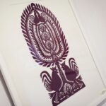 05.11.2021. Kielce. Wystawa "Podróże wycinanek" w Dworku Laszczyków / Wiktor Taszłow / Radio Kielce