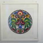 05.11.2021. Kielce. Wystawa "Podróże wycinanek" w Dworku Laszczyków / Wiktor Taszłow / Radio Kielce