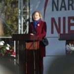 11.11.2021. Kielce. Obchody 103. rocznicy odzyskania przez Polskę niepodległości. Na zdjęciu: Anna Krupka - wiceminister sportu / Wiktor Taszłow / Radio Kielce