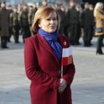 11.11.2021. Kielce. Obchody 103. rocznicy odzyskania przez Polskę niepodległości. Na zdjęciu: Anna Krupka - wiceminister sportu / Wiktor Taszłow / Radio Kielce