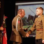 06.11.2021 Kielce.WDK. IV Gala wręczenia Nagród Imienia Generała Dywizji Bolesława Wieniawy- Długoszowskiego. Na zdjęciu od lewej: prezydent Kielc Bogdan Wenta, generał Jarosław Gromadziński i Przemysław Fedorowicz / Jarosław Kubalski / Radio Kielce