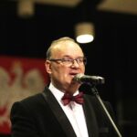 21.11.2021 Kielce. Zespół Państwowych Szkół Muzycznych. Koncert fortepianowy Kamila Pacholca. Na zdjęciu dyrektor szkoły Artur Jaroń / Jarosław Kubalski / Radio Kielce