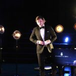 20.11.2021 Kielce. Zespół Państwowych Szkół Muzycznych. Koncert finalisty Konkursu Chopinowskiego Kamila Pacholca. Na zdjęciu Kamil Pacholec / Jarosław Kubalski / Radio Kielce