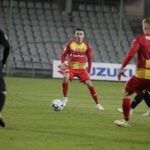 20.11.2021 Kielce.18. kolejka Fortuna 1 Ligi. Mecz Skra Częstochowa - Korona Kielce / Jarosław Kubalski / Radio Kielce