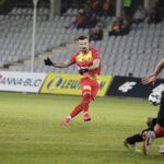 20.11.2021 Kielce.18. kolejka Fortuna 1 Ligi. Mecz Skra Częstochowa - Korona Kielce / Jarosław Kubalski / Radio Kielce