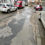 29.11.2021. Kielce. Ulica Słowackiego. Remont / Wiktor Taszłow / Radio Kielce