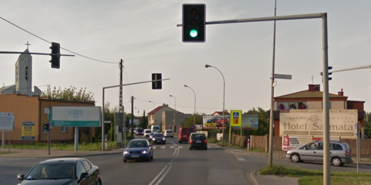 Sandomierz. Skrzyżowanie ulic Lwowskiej i Portowej / Google Maps