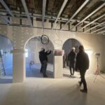 03.11.2021. Ostrowiec Świętokrzyski. Budynek przy Alei 3 Maja w trakcie remontu / Emilia Sitarska / Radio Kielce