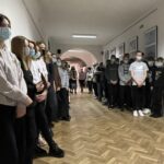 19.11.2021. Ostrowiec Św. Wernisaż wystawy w Szkole Mistrzostwa Sportowego / Emilia Sitarska / Radio Kielce