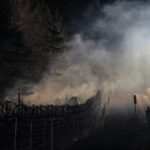 12.11.2021. Granica polsko-białoruska. Działania służb w polskim pasie granicznym / DWOT