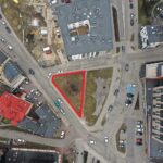 11.03.2021. Kielce. Miasto sprzedaje działkę, o powierzchni niespełna 400 metrów kwadratowych, u zbiegu ulic Silnicznej i Piotrkowskiej, w tzw. „trójkącie bermudzkim" / Jarosław Kubalski / Radio Kielce