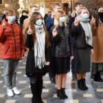 21.11.2021. Sandomierz. Msza święta w uroczystość Chrystusa Króla / ks. Wojciech Kania