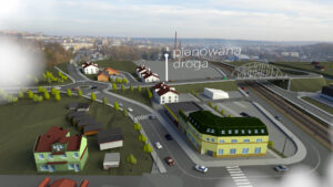 Koncepcja rozbudowy infrastruktury drogowej w w centrum Starachowic / fotomediaart.pl / Powiat Starachowice