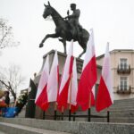 Kielce. Pomnik Józefa Piłsudskiego na placu Wolności / Fot. Wiktor Taszłow - Radio Kielce
